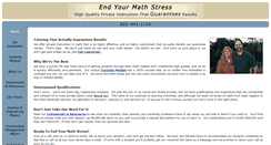 Desktop Screenshot of endyourmathstress.com
